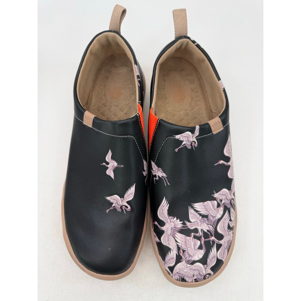 UIN Toledo Cranes Slip On Shoes Men’s Size 10 Wearable Art Comfort Loafers